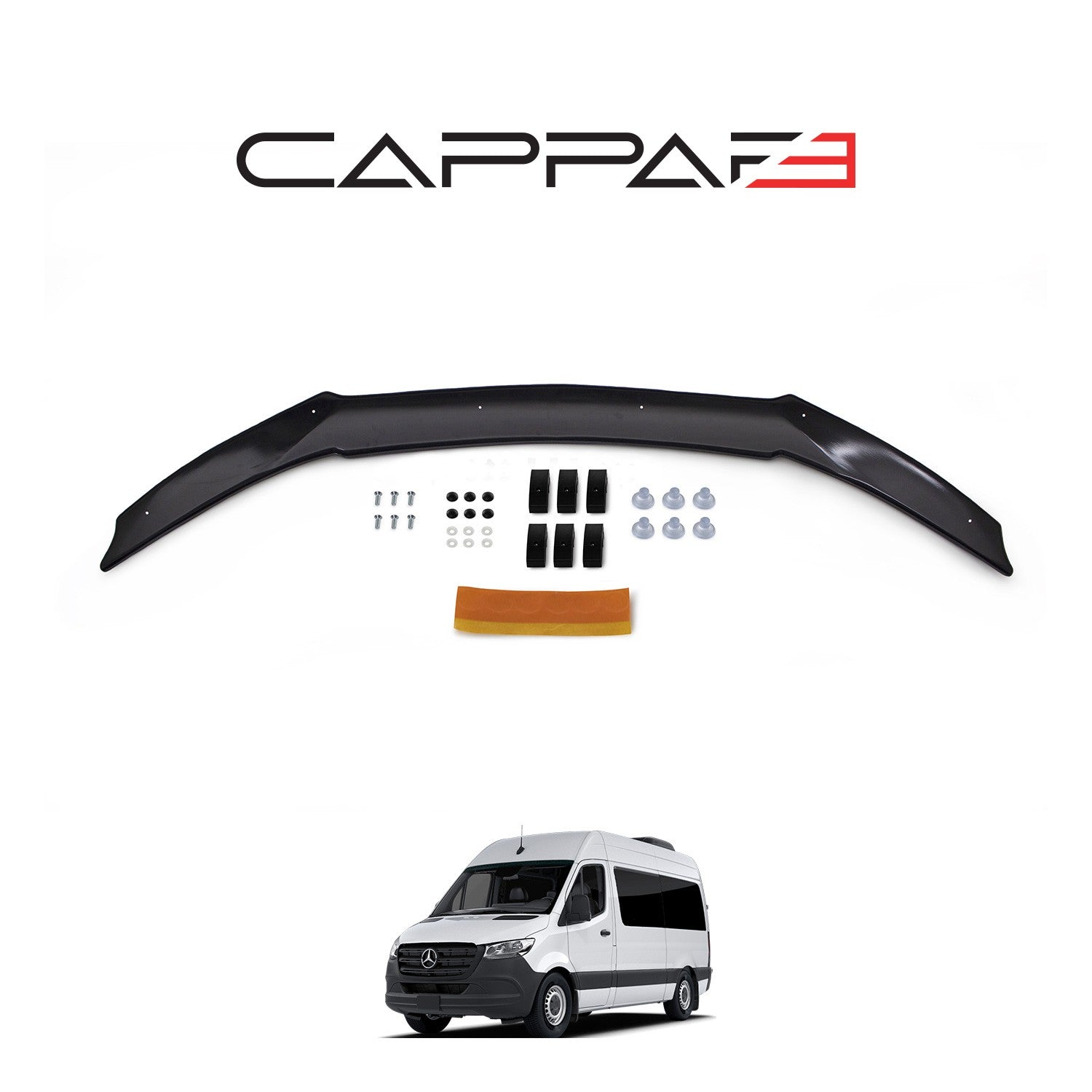 Mercedes Sprinter 2018 Onwards Bonnet Deflector 3mm