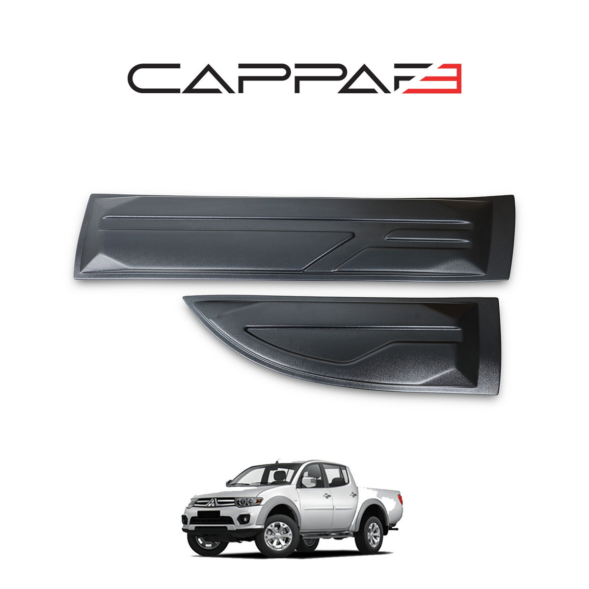 Mitsubishi L200 2007-2015 side door moulding strips – 3