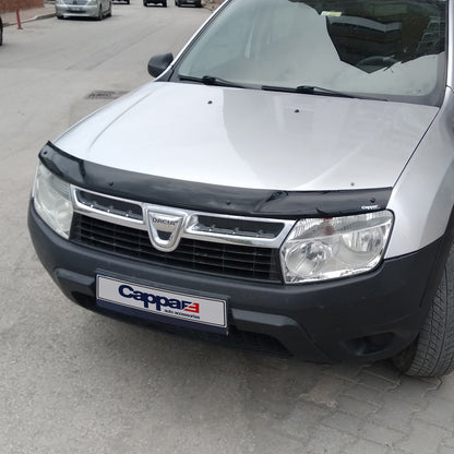 Dacia Duster 1 (HS) 2010-2017 Bonnet Wind Stone Deflector Bug Guard Stick-On