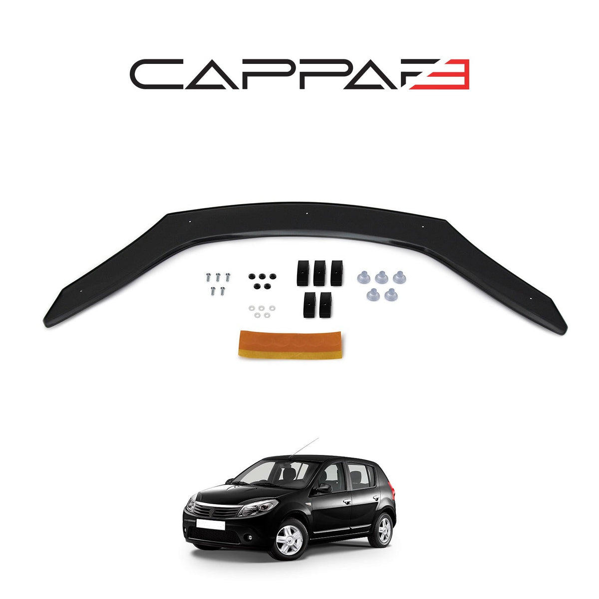 Dacia Sandero 2 2017-2020 Bonnet Wind Stone Deflector Bug Guard