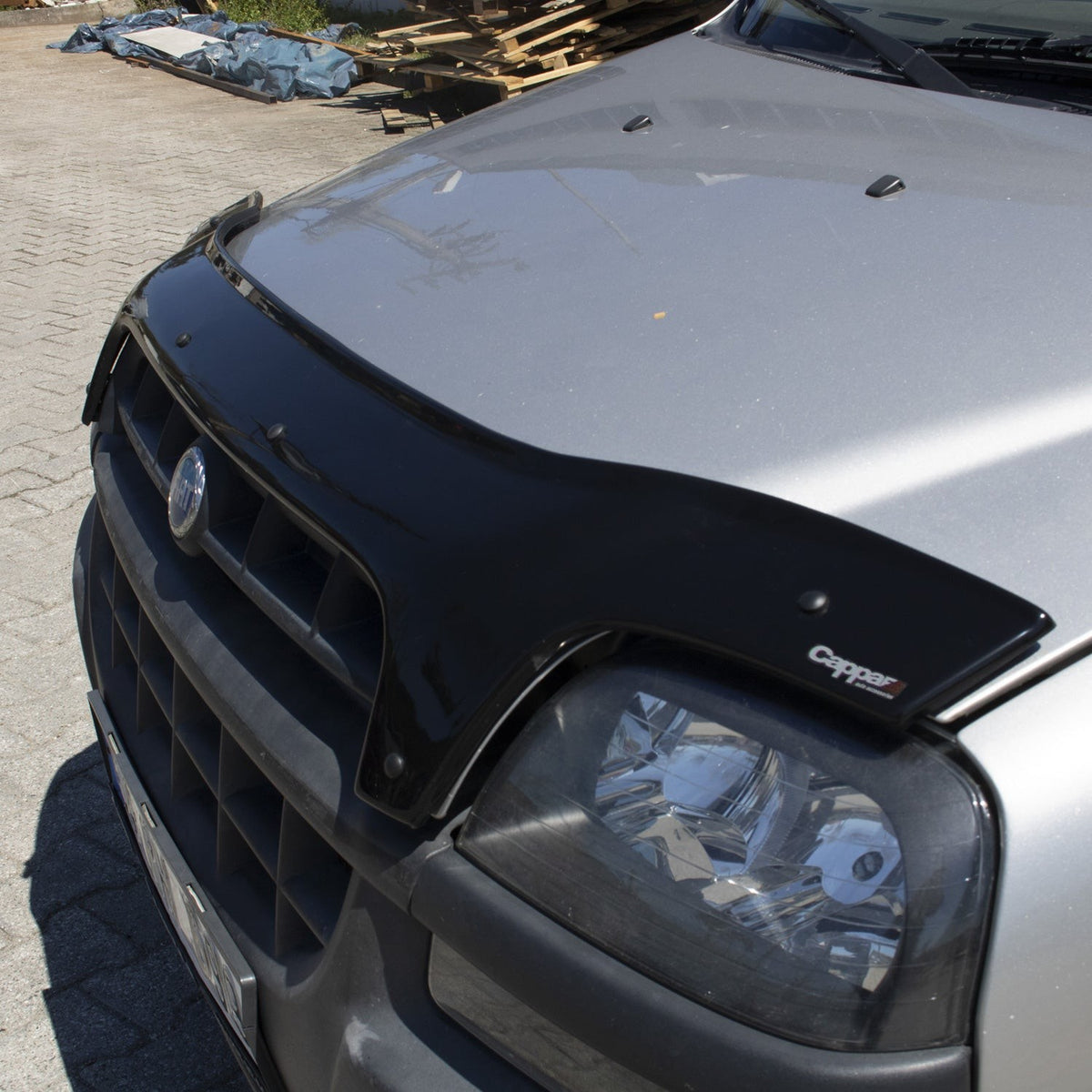 Fiat Doblo 1 (223) 2000-2009 Bonnet Wind Stone Deflector Bug Guard Stick-On