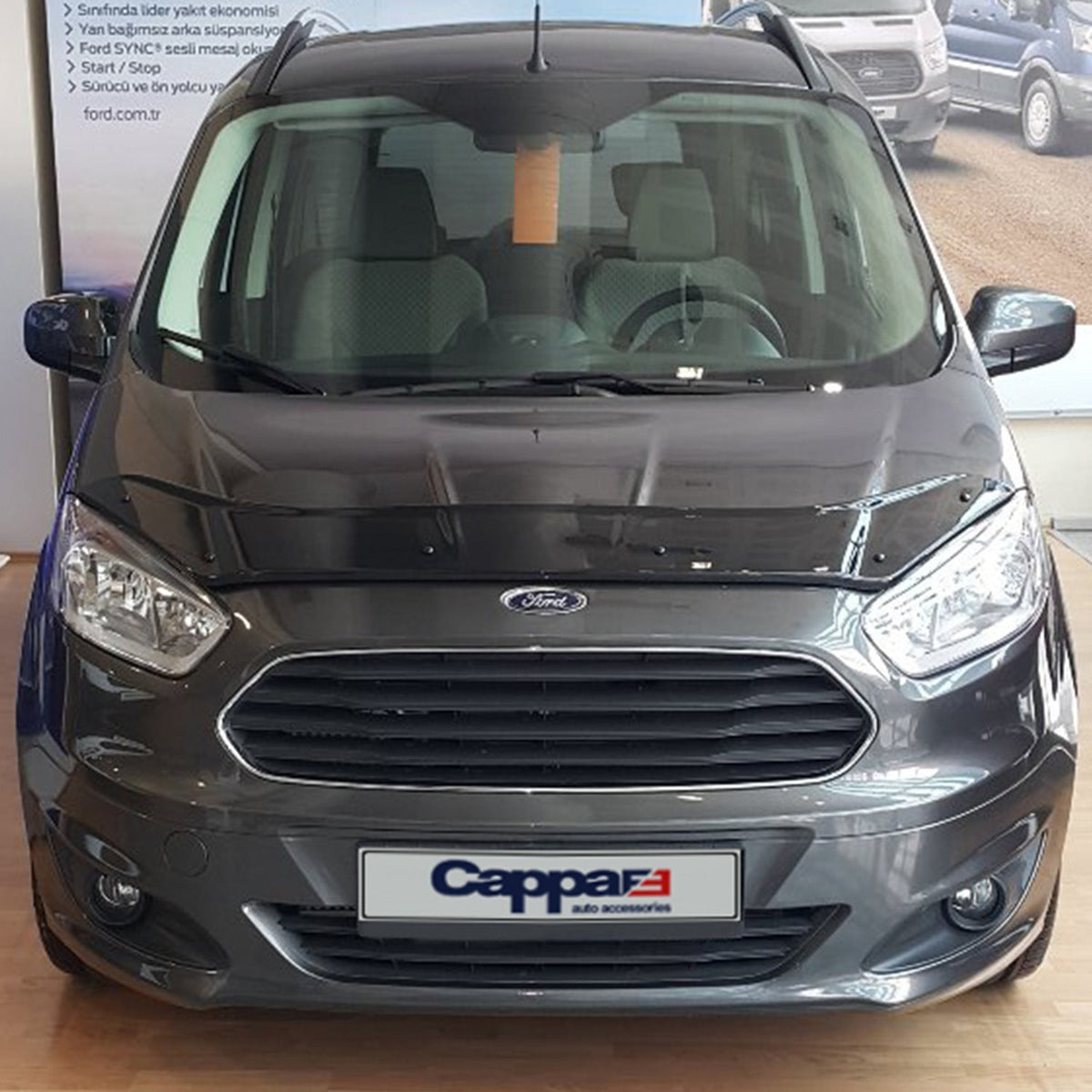 Ford Transit Courier 2023-2026 Bonnet Wind Stone Deflector Bug Guard Stick-On