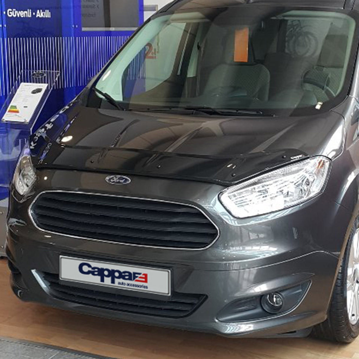 Ford Transit Courier 2023-2026 Bonnet Wind Stone Deflector Bug Guard Stick-On