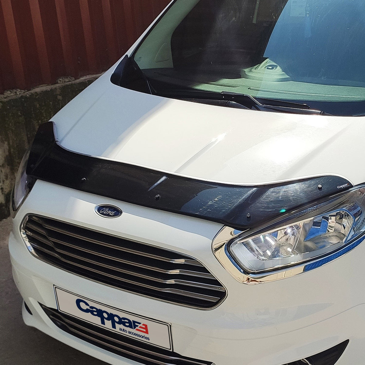 Ford Transit Courier 2023-2026 Bonnet Wind Stone Deflector Bug Guard Stick-On