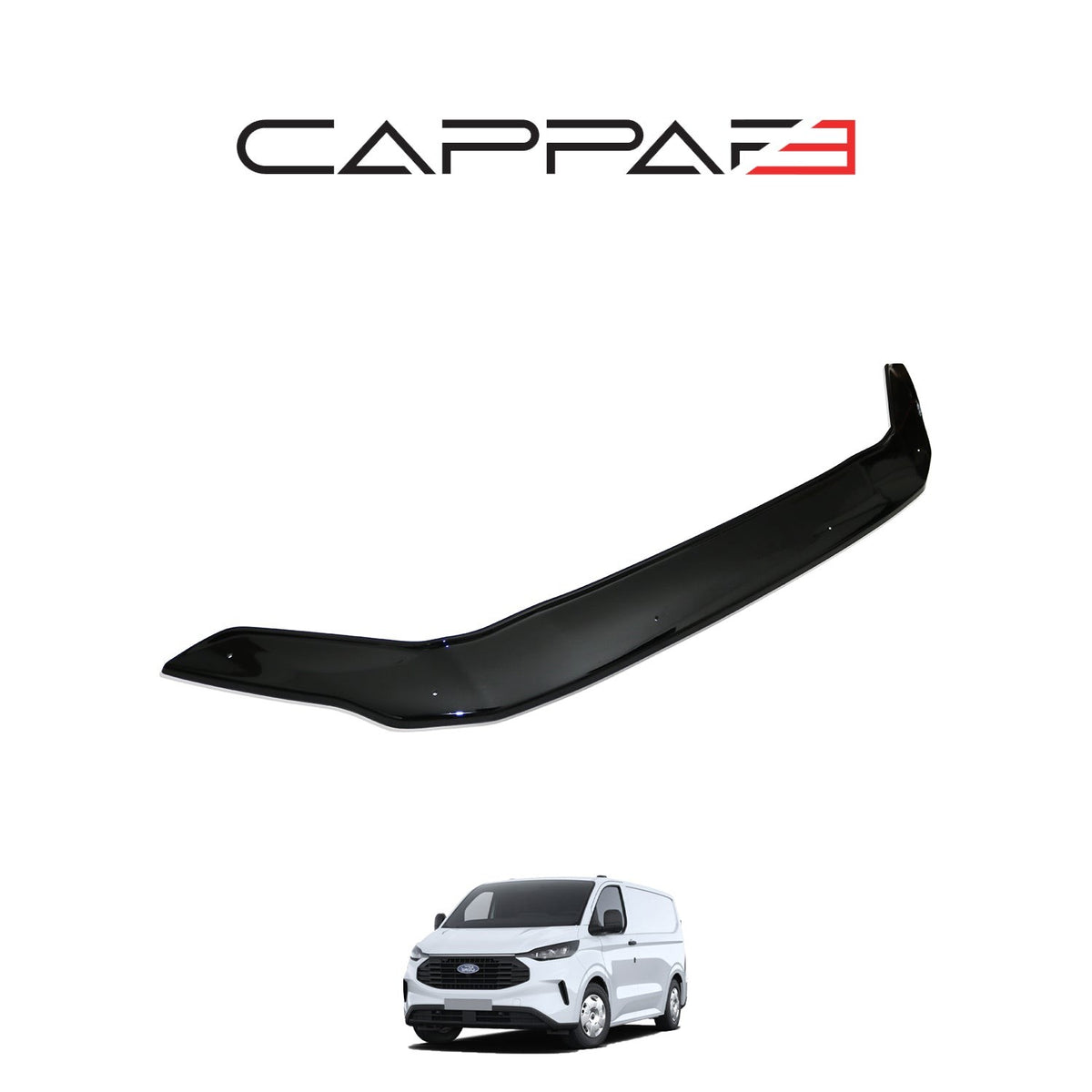 Ford Transit Custom 2023-2026 Bonnet Wind Stone Deflector Bug Guard Stick-On