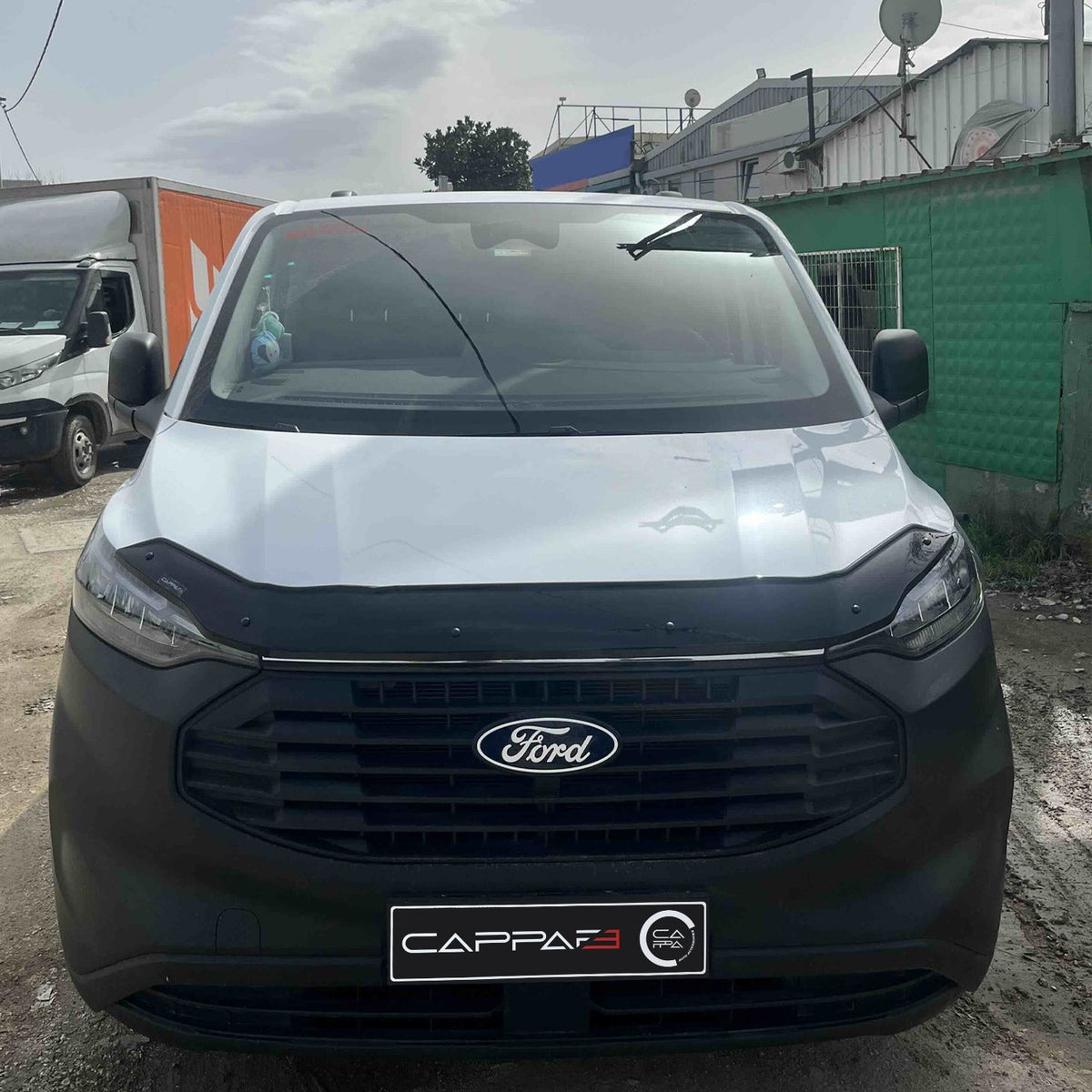 Ford Transit Custom 2023-2026 Bonnet Wind Stone Deflector Bug Guard Stick-On