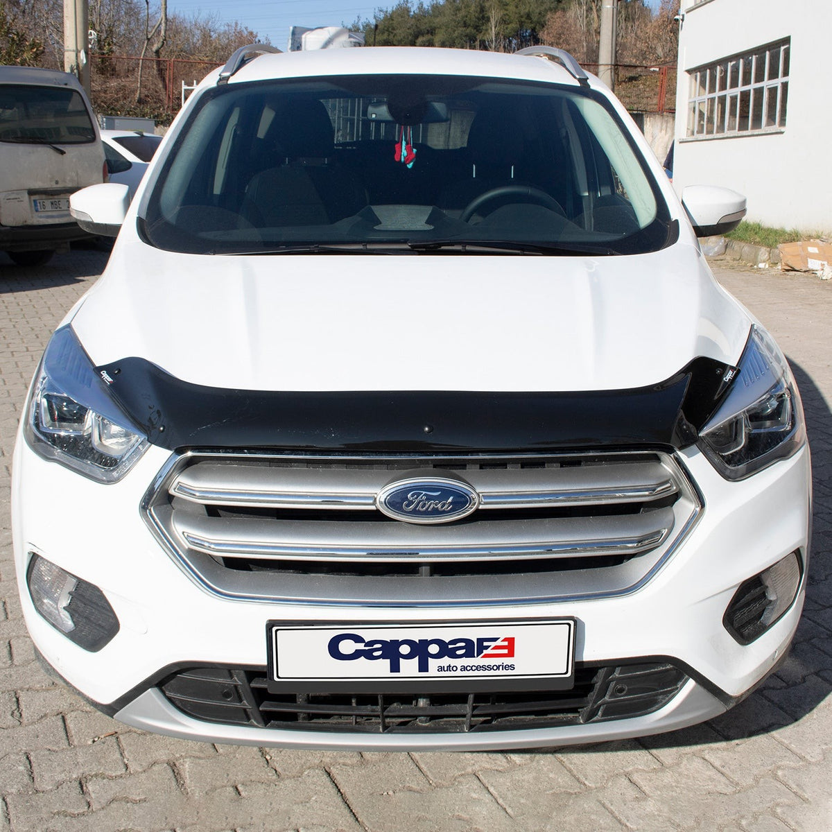 Ford Kuga 2 (C520) 2016-2019 Bonnet Wind Stone Deflector Bug Guard Stick-On