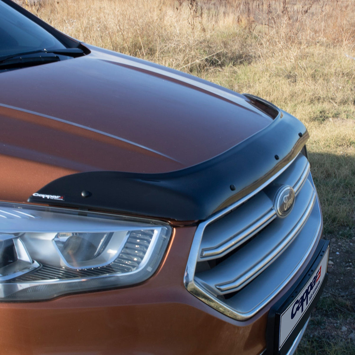 Ford Kuga 2 2016-2019 Bonnet Wind Stone Deflector Bug Guard Stick-On Matt