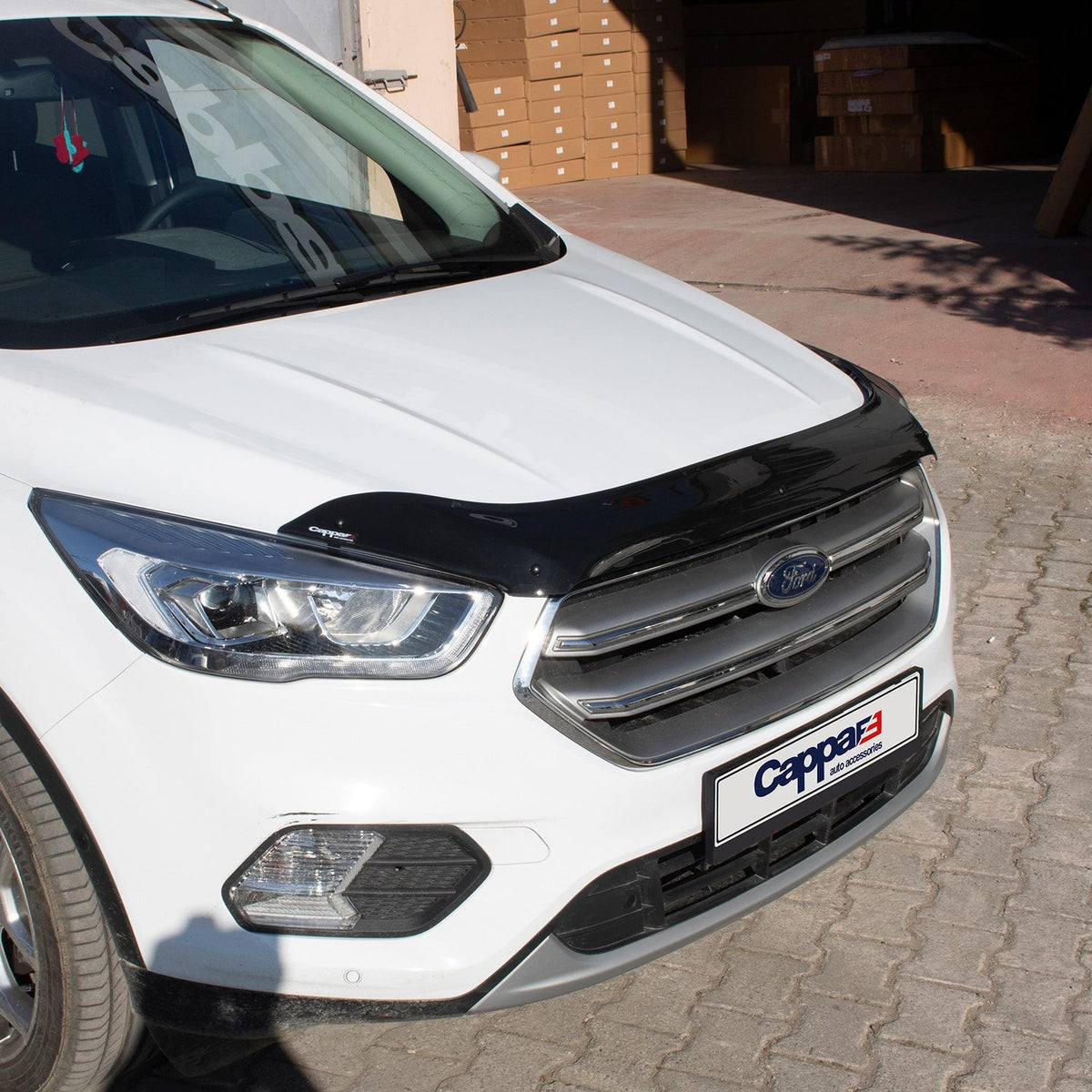Ford Kuga 2 2016-2019 Bonnet Wind Stone Deflector Bug Guard Stick-On Matt