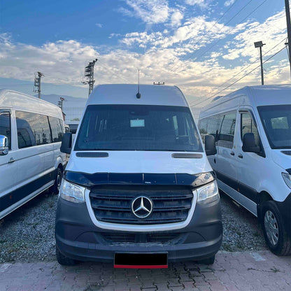 Mercedes Sprinter 3 (W907) 2019-2026 Bonnet Wind Stone Deflector Bug Guard 3pcs