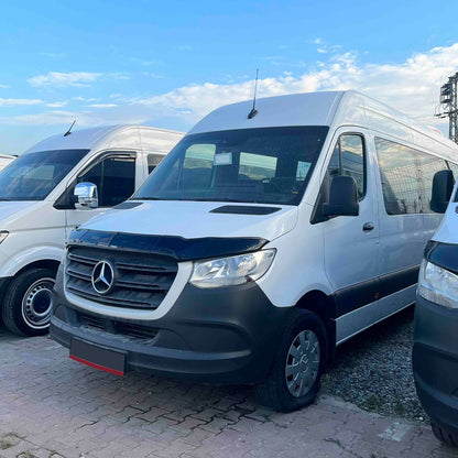 Mercedes Sprinter 3 (W907) 2019-2026 Bonnet Wind Stone Deflector Bug Guard 3pcs