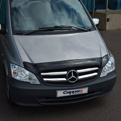 Mercedes Vito 2003-2014 Bonnet Wind Stone Deflector Bug Guard Stick-On Matt