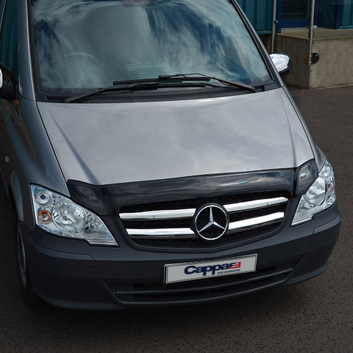 Mercedes Vito 2015-2026 Bonnet Wind Stone Deflector Bug Guard Stick-On Matt