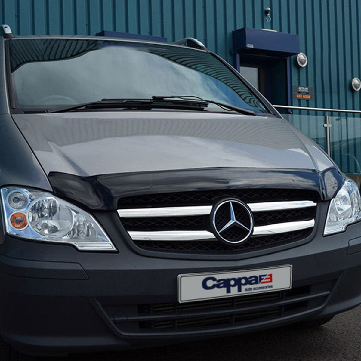 Mercedes Vito 2015-2026 Bonnet Wind Stone Deflector Bug Guard Stick-On Matt