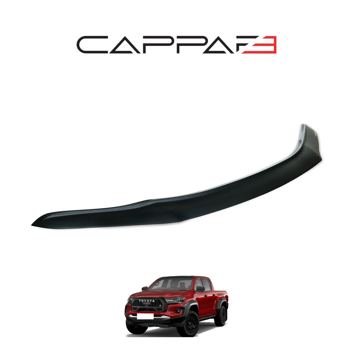 Toyota Hilux 8 2024-2026 Bonnet Wind Stone Deflector Bug Guard Stick-On Matt