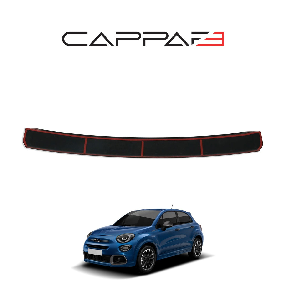 Fiat 500X Sport 2020-2026 Rear Bumper Sill Protector Guard