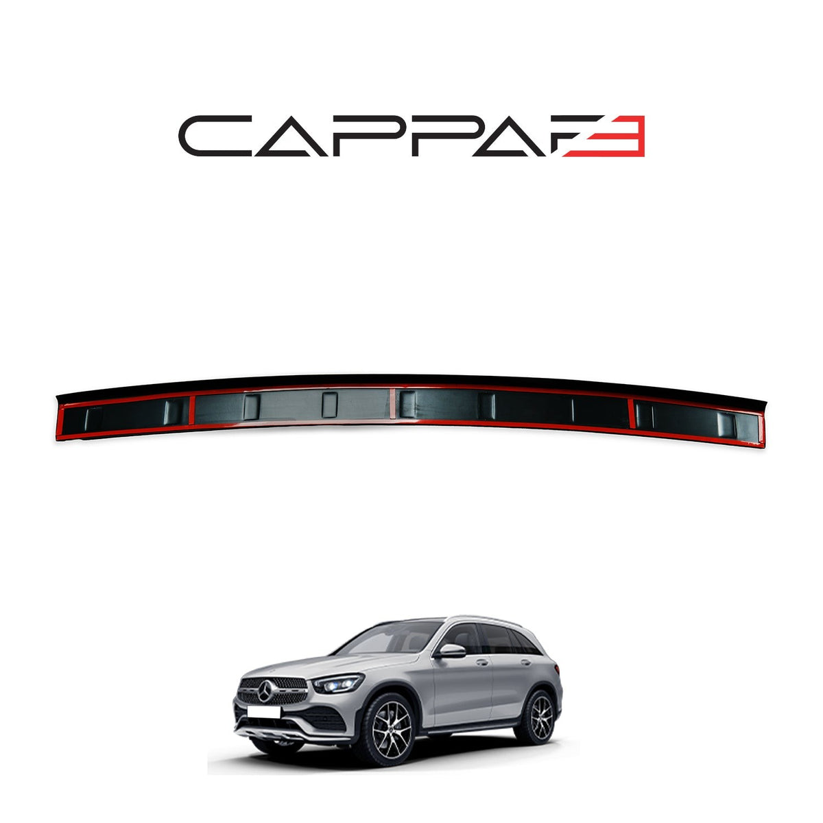 Mercedes GLC X253 2016-2026 Rear Bumper Sill Protector Guard