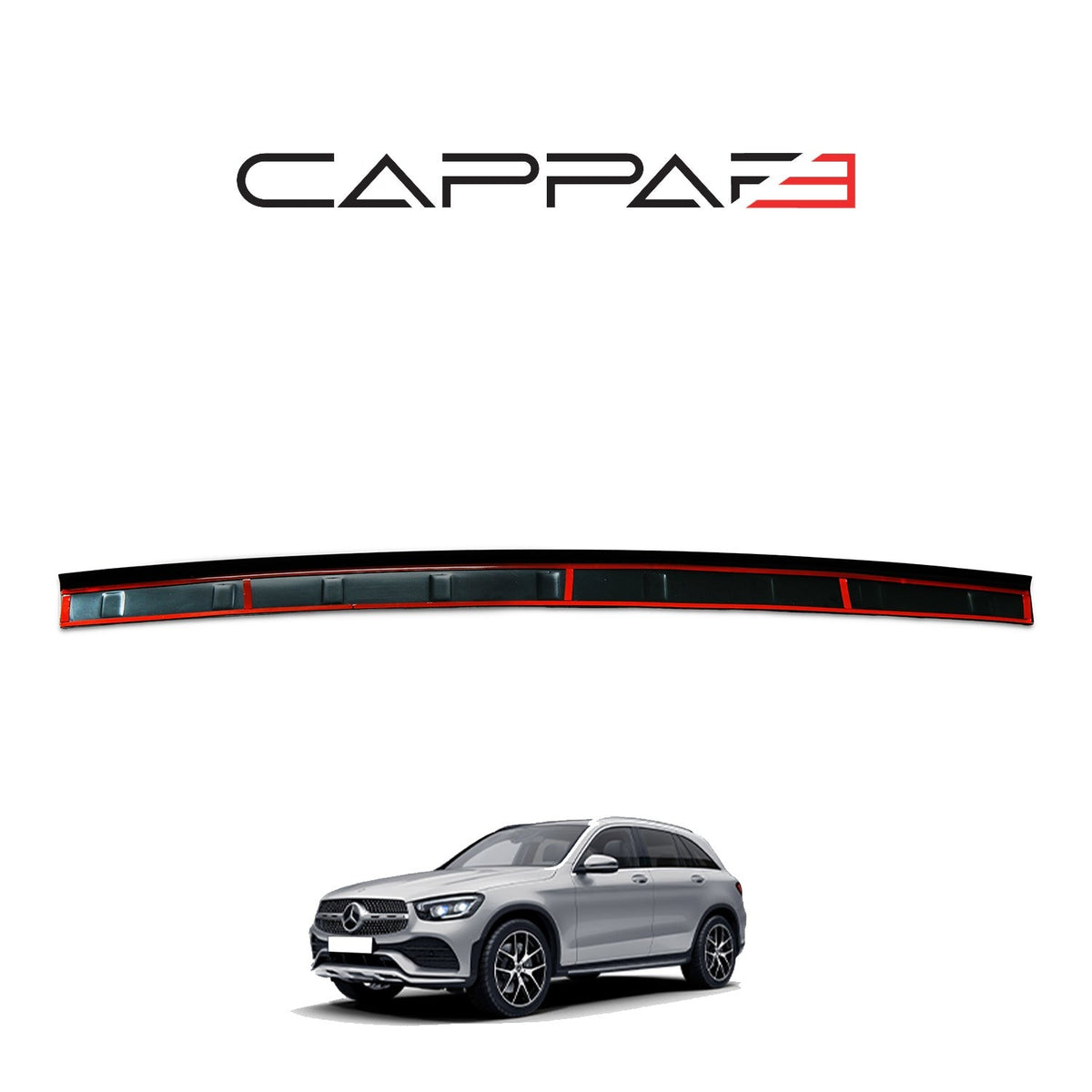 Mercedes GLC X253 2016-2026 Rear Bumper Sill Protector Guard